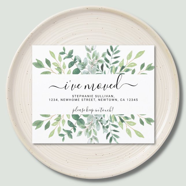 Orçamento Eucalyptus Greenery Eu mudei o anúncio (Criador carregado)