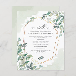 Orçamento Eucalyptus Greenery Wedding Vow Renewal
