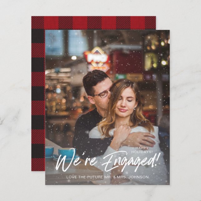 Orçamento Faux Snow Estamos em V Photo Buffalo (Frente/Verso)