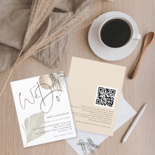 Orçamento Fazemos Boho Pampas Convite de casament