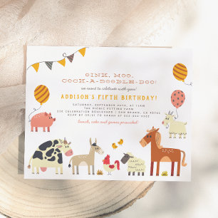 Orçamento Fazendinha Oink Moo Cocoricó Aniversário