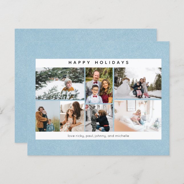 Orçamento Feliz Feriados Neve e Várias Fotos (Frente/Verso)