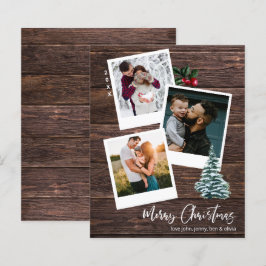 Orçamento Feliz Natal 3 Foto Instantânea Russo