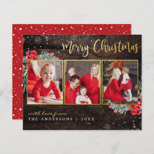 Orçamento Feliz Natal Dourado Madeira 3 Fotografia