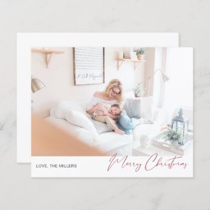 Orçamento Feliz Natal Foto Moderna Minimalista 2