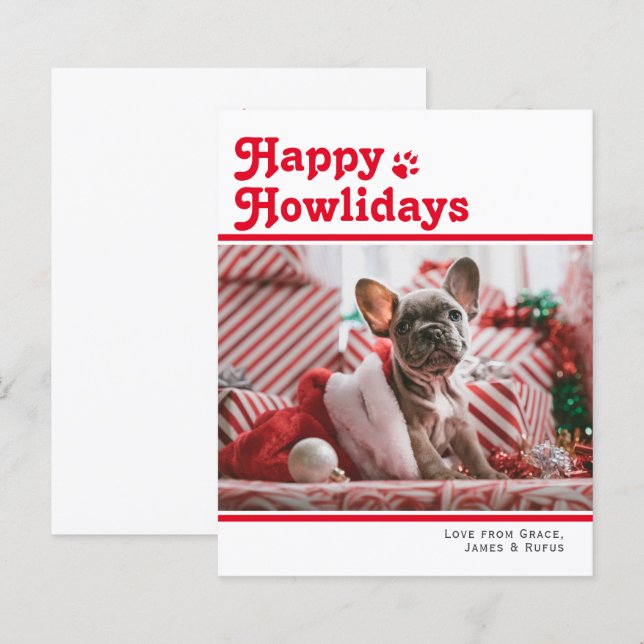ORÇAMENTO Feliz Natal Maluco Cachorro de Estimação (Frente/Verso)