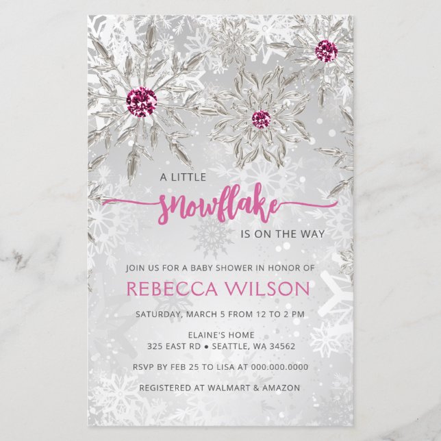 Orçamento Floco de Neve no Caminho Chá de fraldas  (Frente)