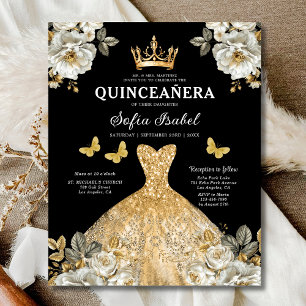 Orçamento Floral Borboleta Dourada Princesa Quince