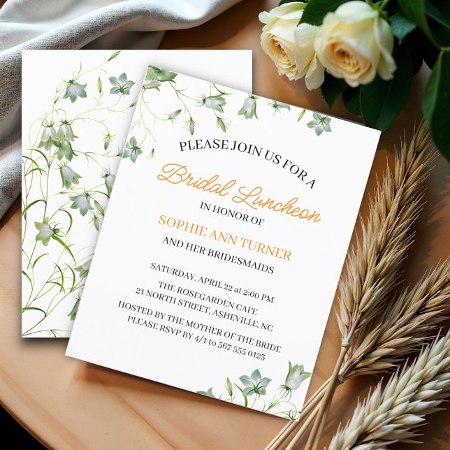 Orçamento floral Elegante Convite para o Luncheon  (Criador carregado)