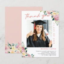 Orçamento Floral Empoeirado Foto Graduação Obrigad