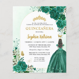 Orçamento Floral Verde BILINGUE Quinceanera Espanh