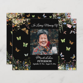 Orçamento Flores Selvagens Borboletas Convite Fune