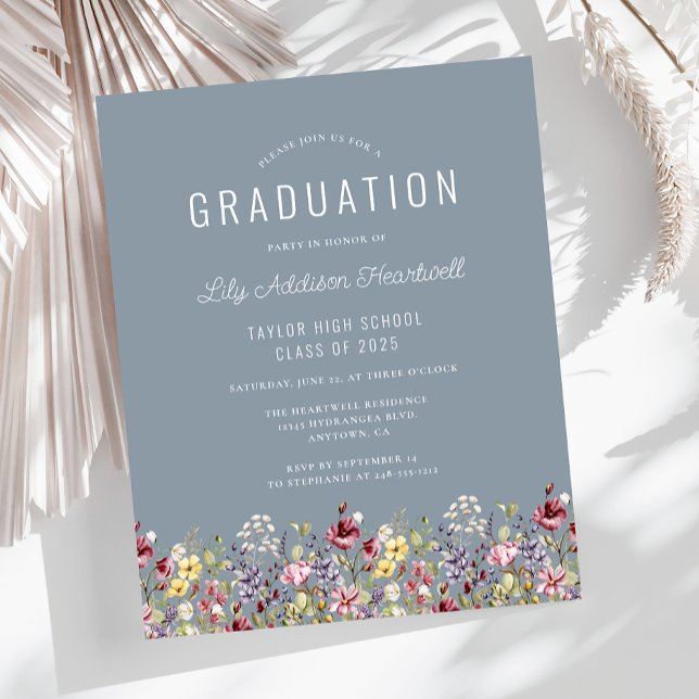 Orçamento Flores Selvagens Festa de formatura Azul (Criador carregado)