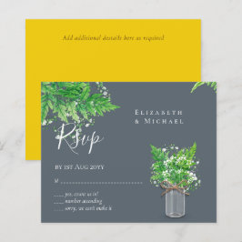 ORÇAMENTO Folhas de Samambaia RSVP Folhagem Rústic