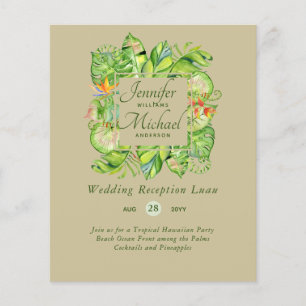 Orçamento Folhas Tropicais Luau Recepção de cas