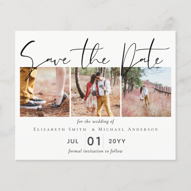 ORÇAMENTO Foto de Noivado SAVE the DATE Modelo (Frente)