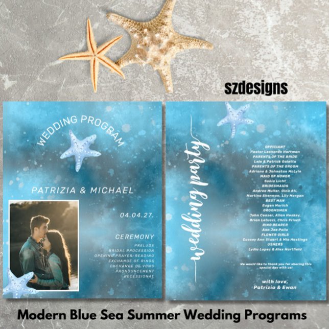 Orçamento Foto Mar Azul Casamento de Verão Program (Criador carregado)