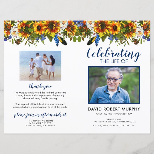 Orçamento Funeral de Girassol (Frente)