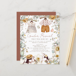 Orçamento Gênero Revelar Convite para Chá de frald