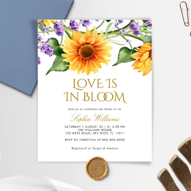 Orçamento Girassóis O amor está em Bloom (Criador carregado)