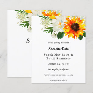 Orçamento Girassol Branco e Whi Floral Salvar a D
