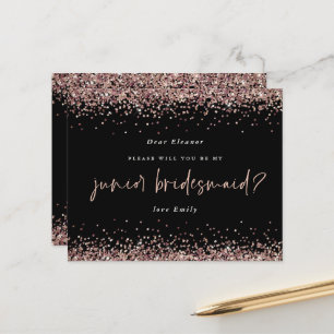 Orçamento Glitter Rosa Dourado Júnior Bridesmaid
