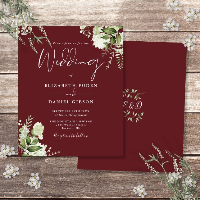 Orçamento Greenery Rosewood Pink Casation Convite (Budget Greenery Rosewood Pink Wedding Invitation)