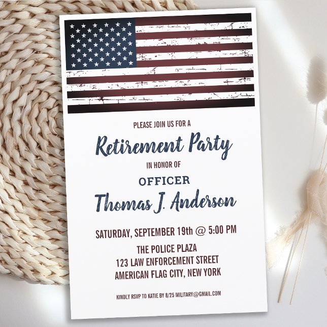 Orçamento Grunge Bandeira Americana Aposentadoria  (Criador carregado)