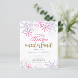 Orçamento inverno Onederland primeiro aniversario