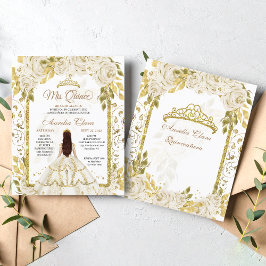 Orçamento Ivory Floral Princesa Dourada Arch Quinc