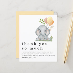 ORÇAMENTO Lindo Elefante Chuveiro de Bebê Amarelo