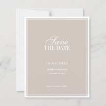 ORÇAMENTO Luxuoso Cartão de Save the Date com Bord