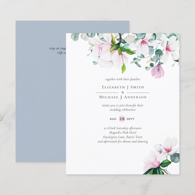 ORÇAMENTO Magnólias Rosa Salvia Eucalipto Azul Cas (Frente/Verso)