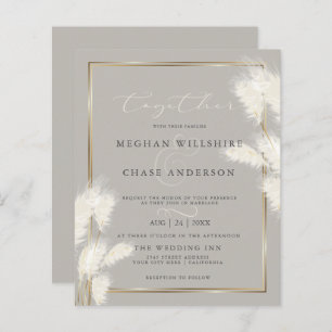 Orçamento, mas bela erva marfim-pampas