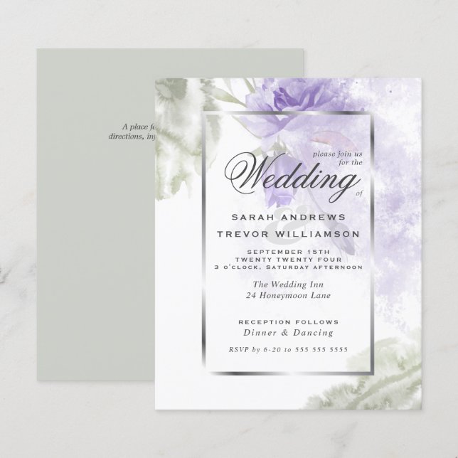 Orçamento, mas belas Rosas de Lavanda russa (Frente/Verso)