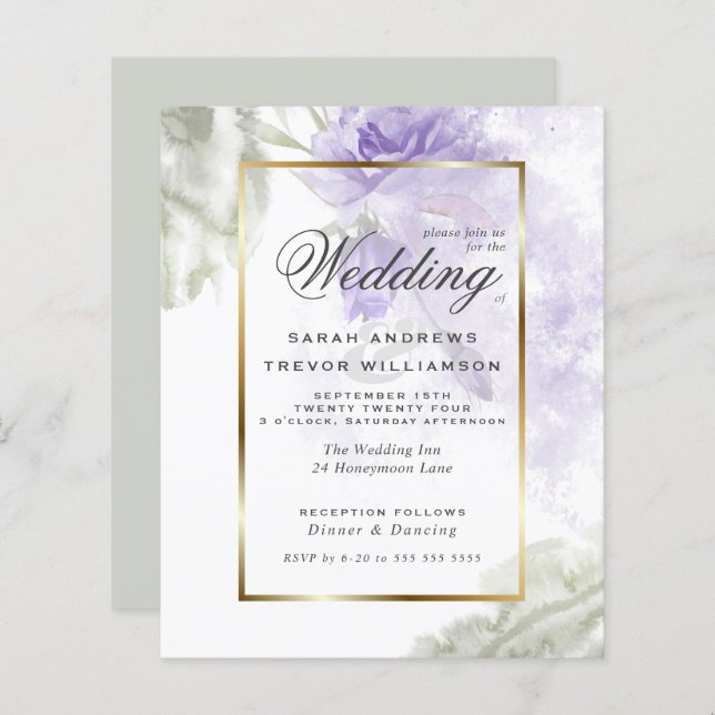 Orçamento mas belas Rosas Lilac Roxo (Frente/Verso)