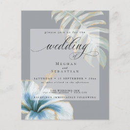 Orçamento Mas Belo Casamento Dusty Blue Hibiscus