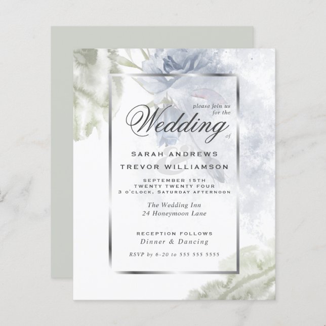 Orçamento mas belos Rosas azuis russos (Frente/Verso)