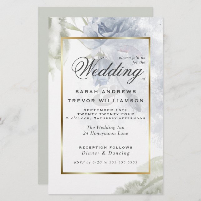 Orçamento mas belos Rosas azuis russos (Frente/Verso)