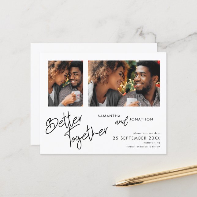 Orçamento Melhor Junto 2 Fotografias Salvar A Data (Frente/Verso In Situ)