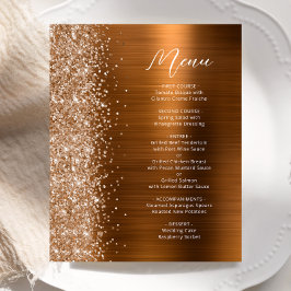 Orçamento Menu de Casamento Glam Glitter Cobre