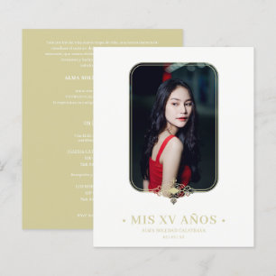 Orçamento Meus 15 anos Lace Flourid Golden Photo E