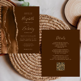 Orçamento Mocha Gold Ágata Marrom Código QR Casame