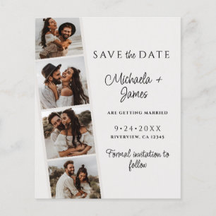 Orçamento Moderno Casual Rascunho Casamento Salvar