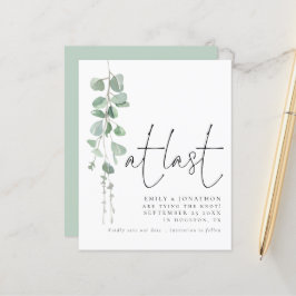 Orçamento Moderno Eucalyptus Último Salve A Data