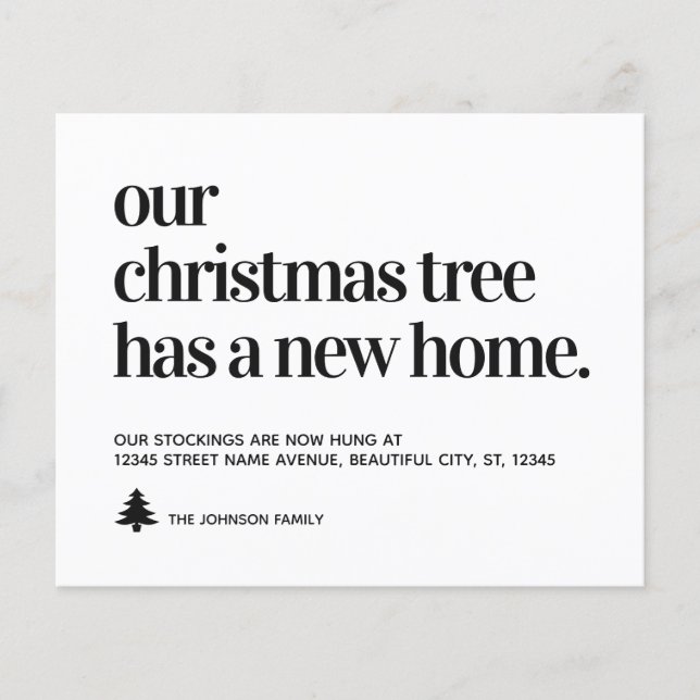 Orçamento Mudamos a Árvore de Natal Novo Movimento (Frente)