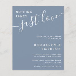 Orçamento Nada Chique Só Amor Convite de Casamento