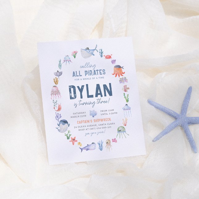 Orçamento No Mar Oceano Boys Pirata Aniversário (Criador carregado)