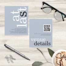 ORÇAMENTO No Último Código QR Dusty Blue Text Noiv