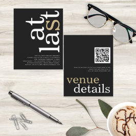 ORÇAMENTO No Último Código QR Noivado Preto Dourad